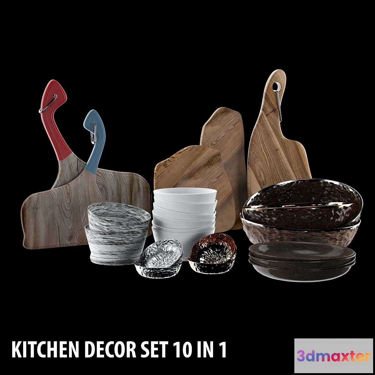 1469828 - Kitchen Decor Set 10 IN 1 3D Max