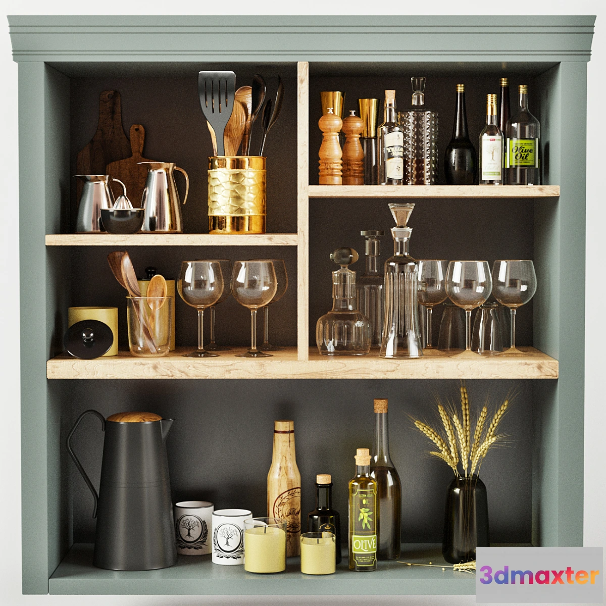 1472986 - Kitchen Decorative set 061 3D Max