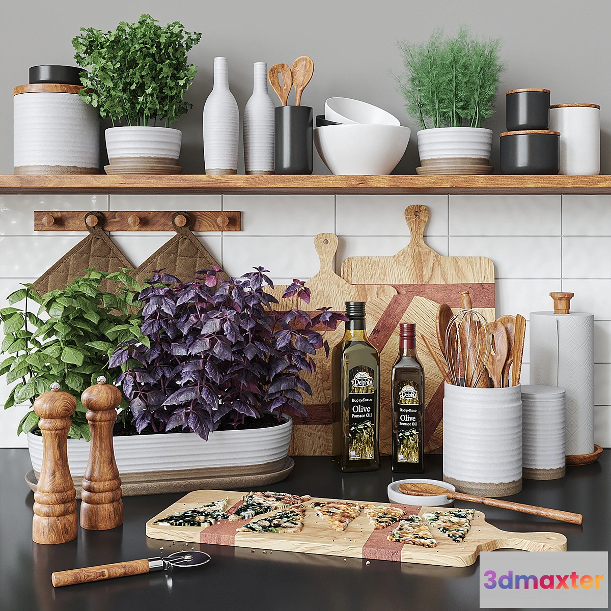 1475086 - Kitchen Decor Set 3D Max