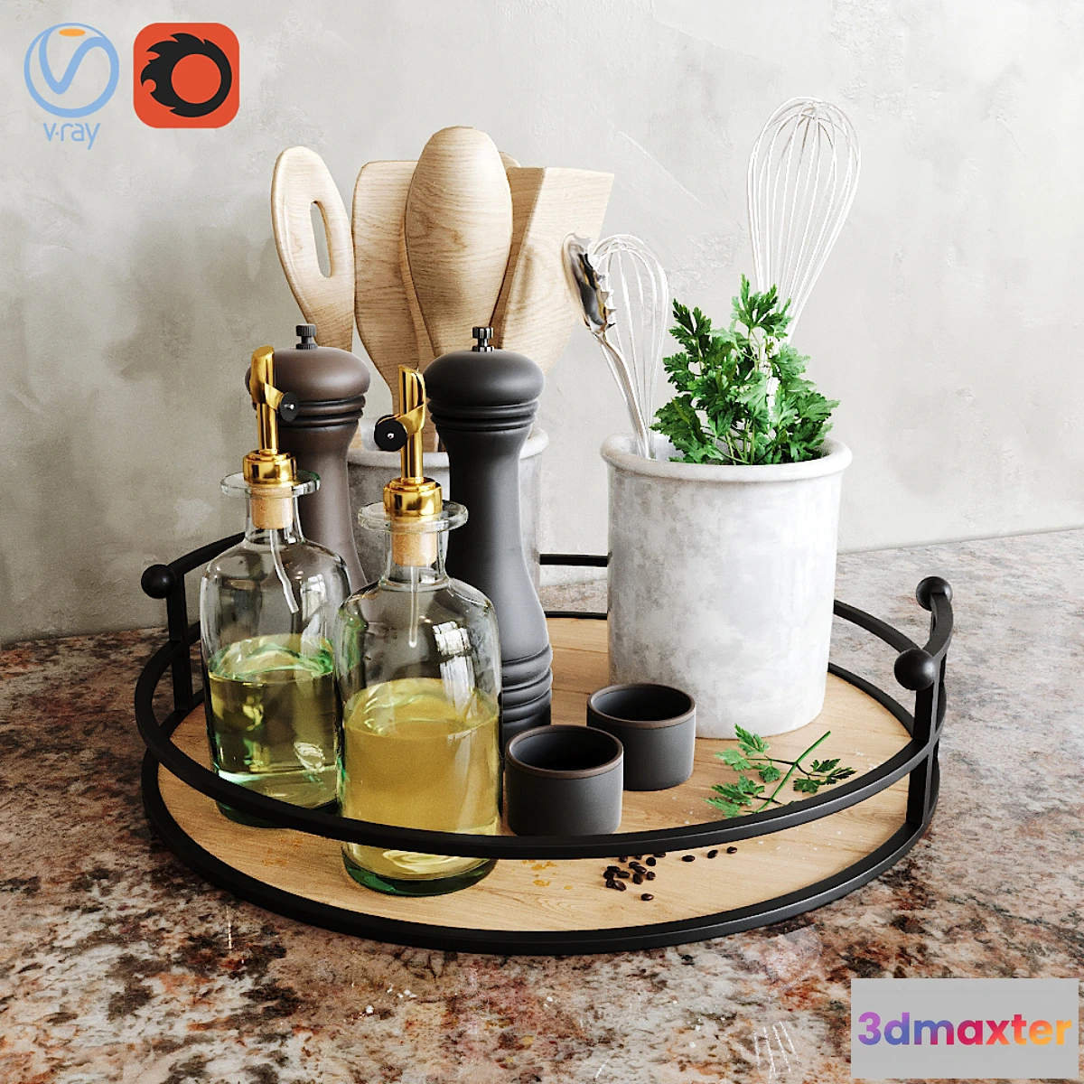 1476142 - Kitchen accessories 3D Max