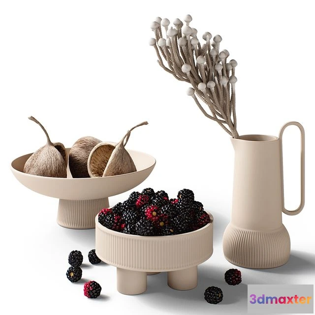 1540555 - Decorative set 77 Blackberry and brunia 3D Max