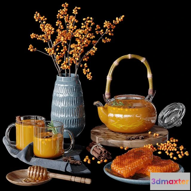 1542099 - Honeycomb decorative set 3D Max