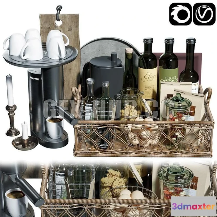 1546685 - Kitchen accessorie 8 3D Max