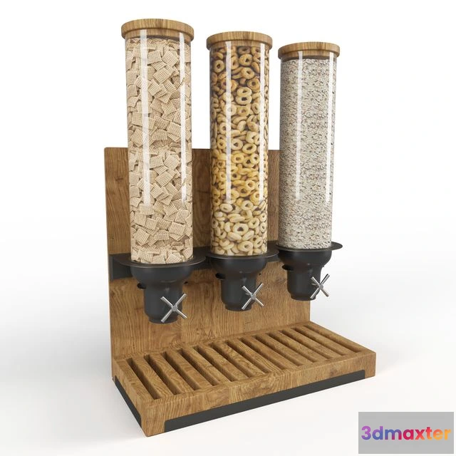 1549861 - Cereal Dispencer Madera Cal-Mil 3D Max