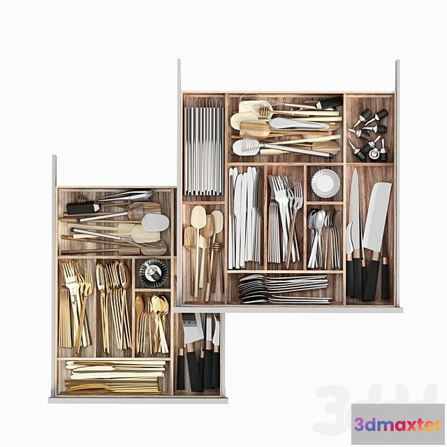 1551315 - Filling for kitchen drawers 3D Max