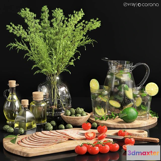 1558427 - Kitchen decoration 002 3D Max