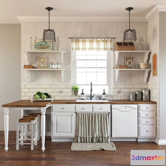 1563079 - Kitchen in the style of Provence 3D Max