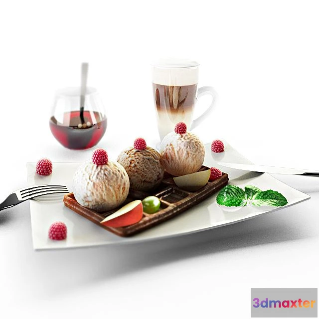 1563265 - Kitchen decoration sweets 3D Max