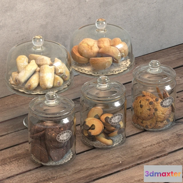 1646532 - kitchen - Cookie jars 3D Max