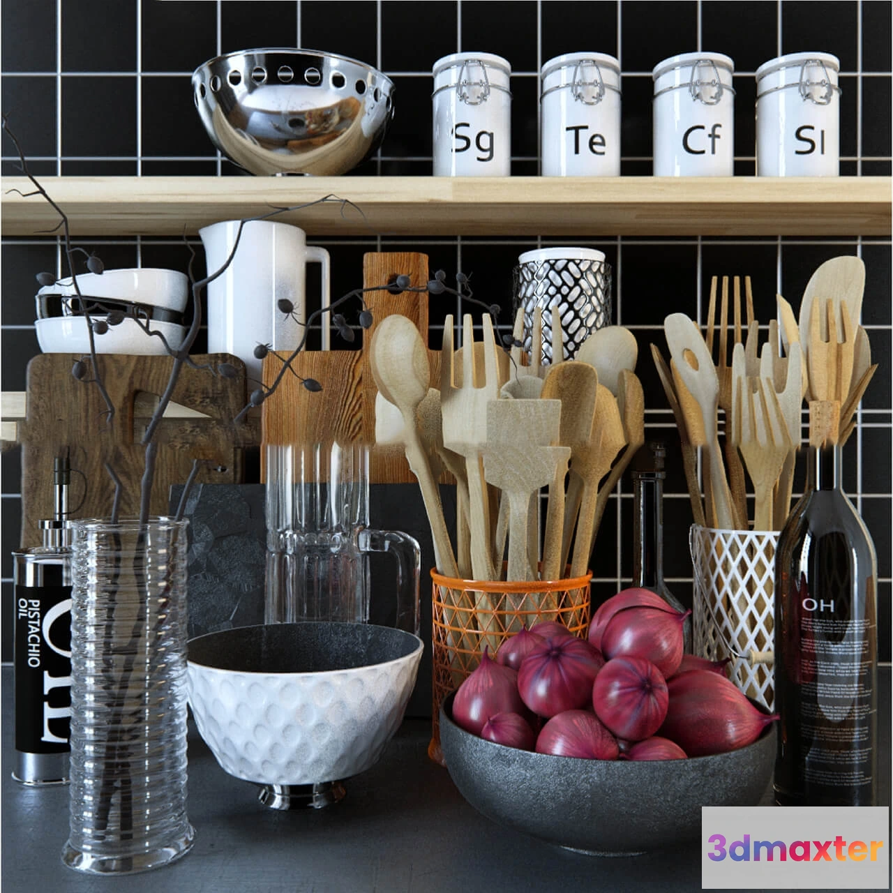 1646534 - kitchen - Kitchen set 18 3D Max