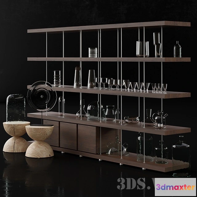 1646588 - kitchen - Glassware collection 3D Max