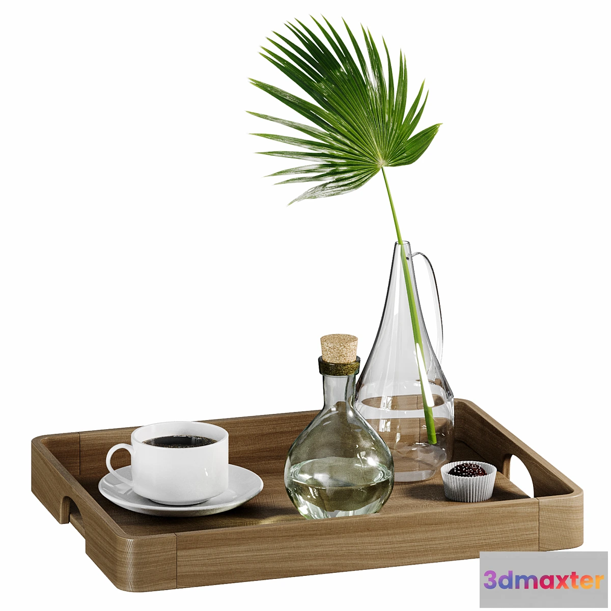 594112 - Decorative set with palm leaf
