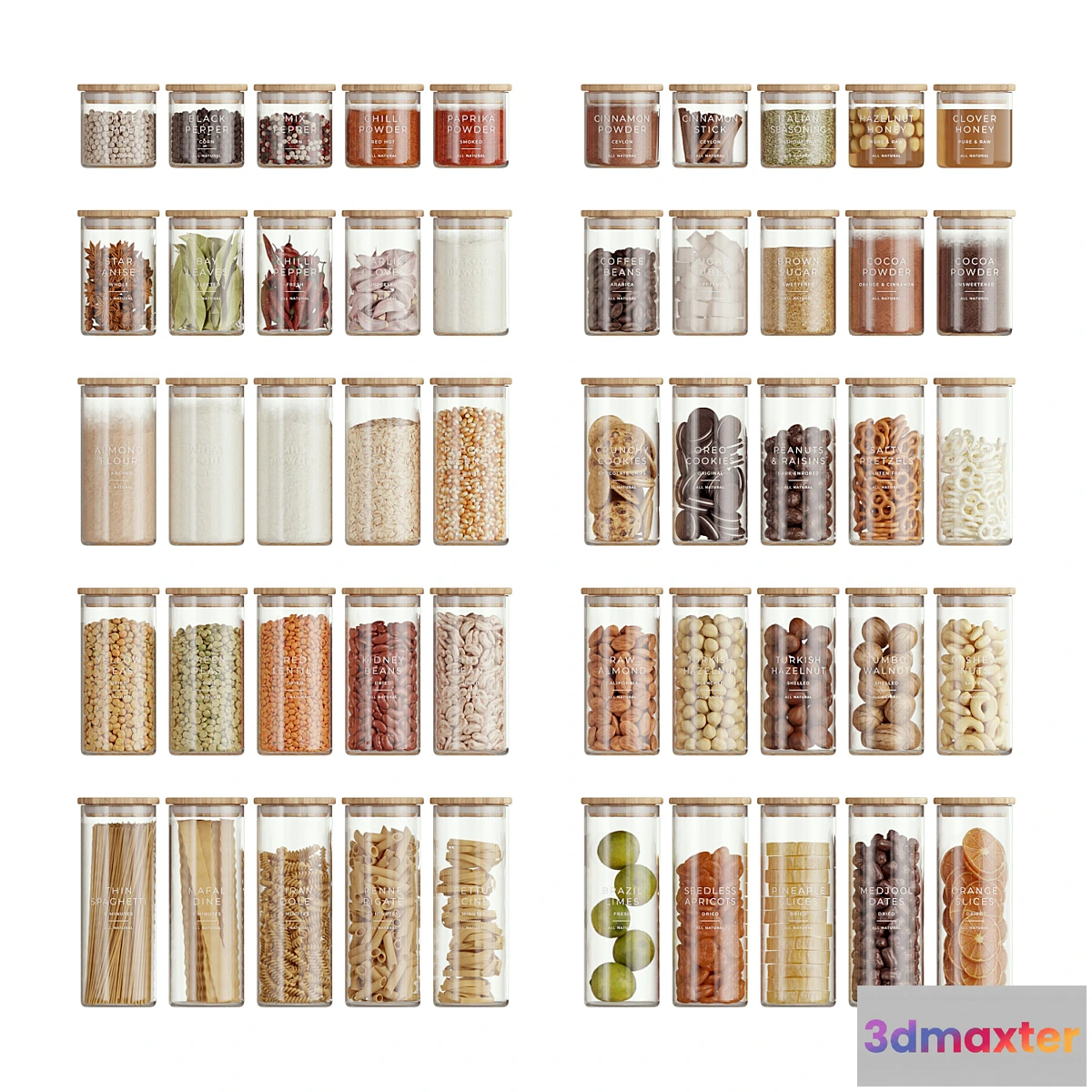 613443 - Minimalist Food Jars