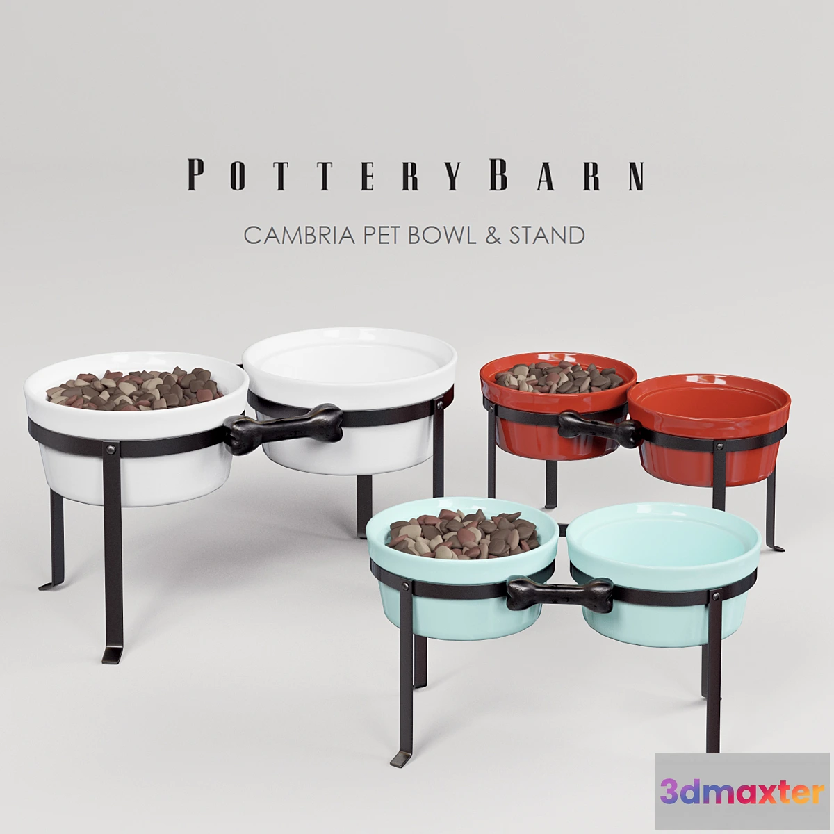 622913 - Cambria Pet Bowl & Stand