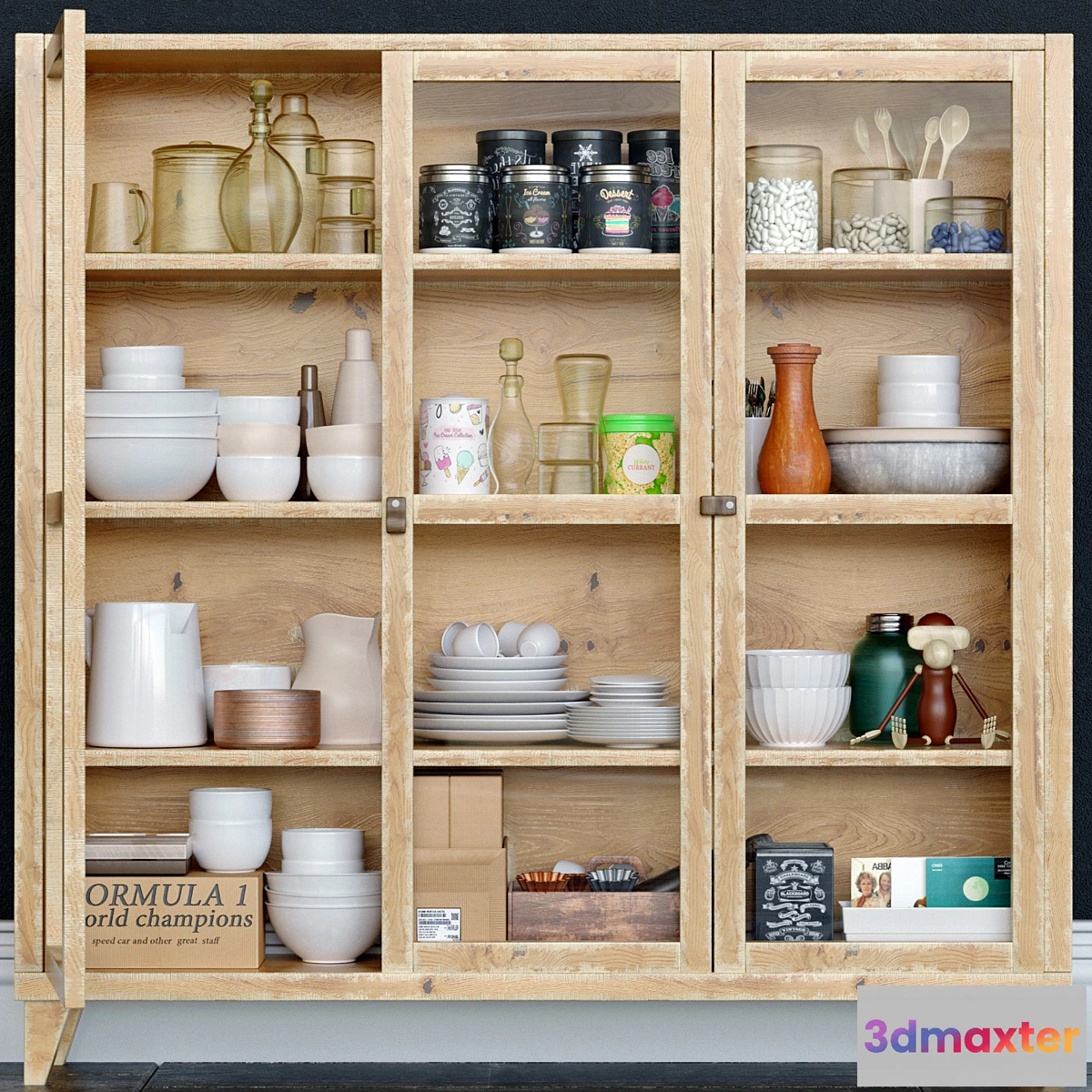 655707 - Wardrobe with dishes. Kitchen utensils