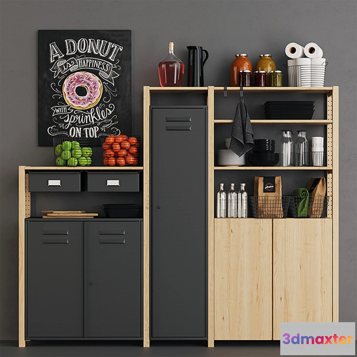 661261 - Ivar Metal & Wire Pantry