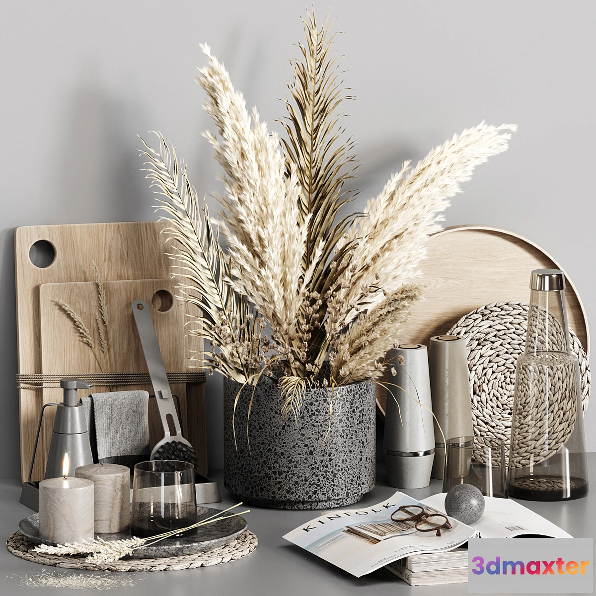 712680 - Kitchen accessories 024 with dried plants - No.2