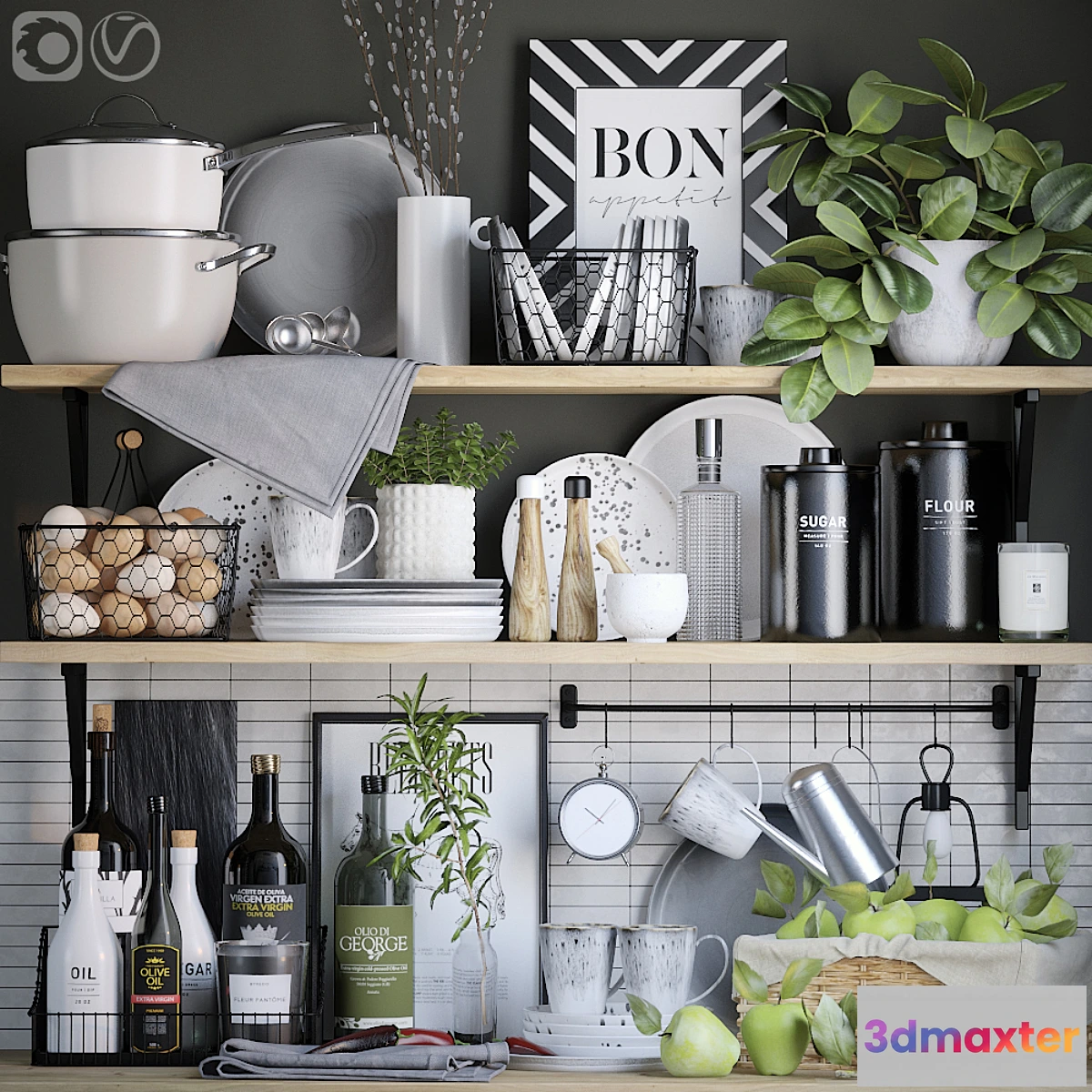 715864 - Decorative set for the kitchen 2 - No.3