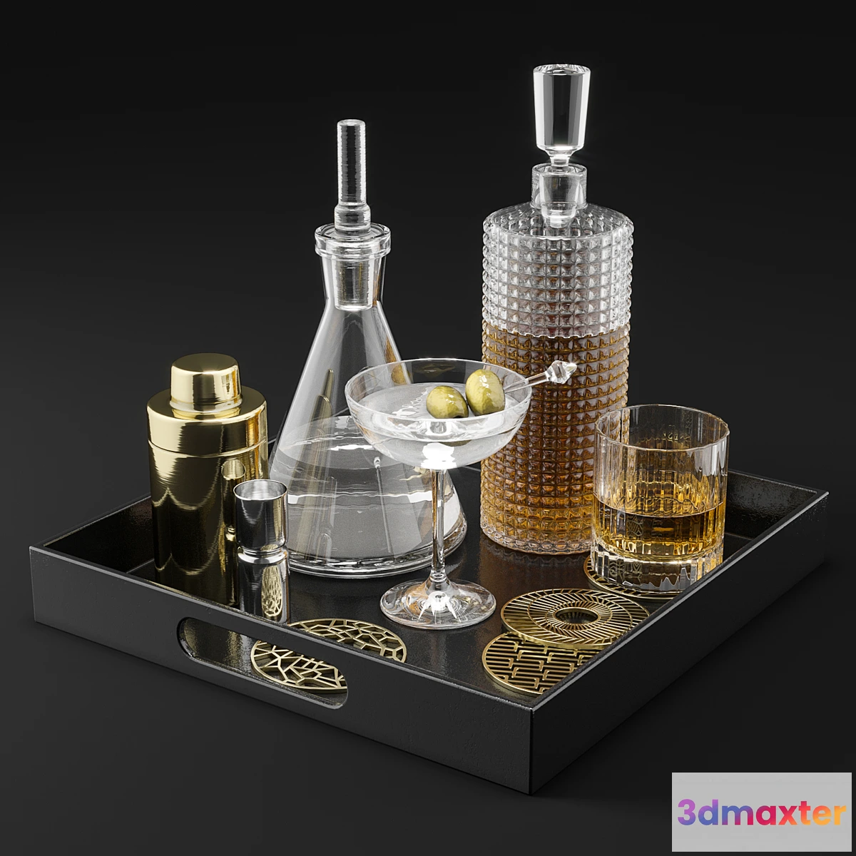 775979 - CB2 Barware Coffee Table Decor Set 1 - No.2