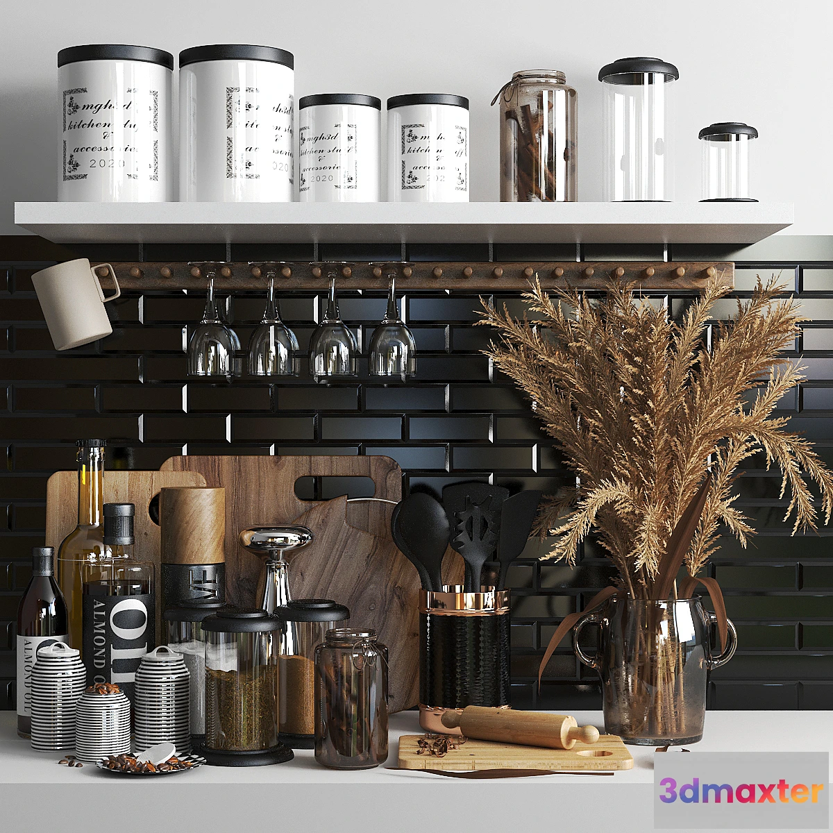 775993 - set1218 -kitchen brown