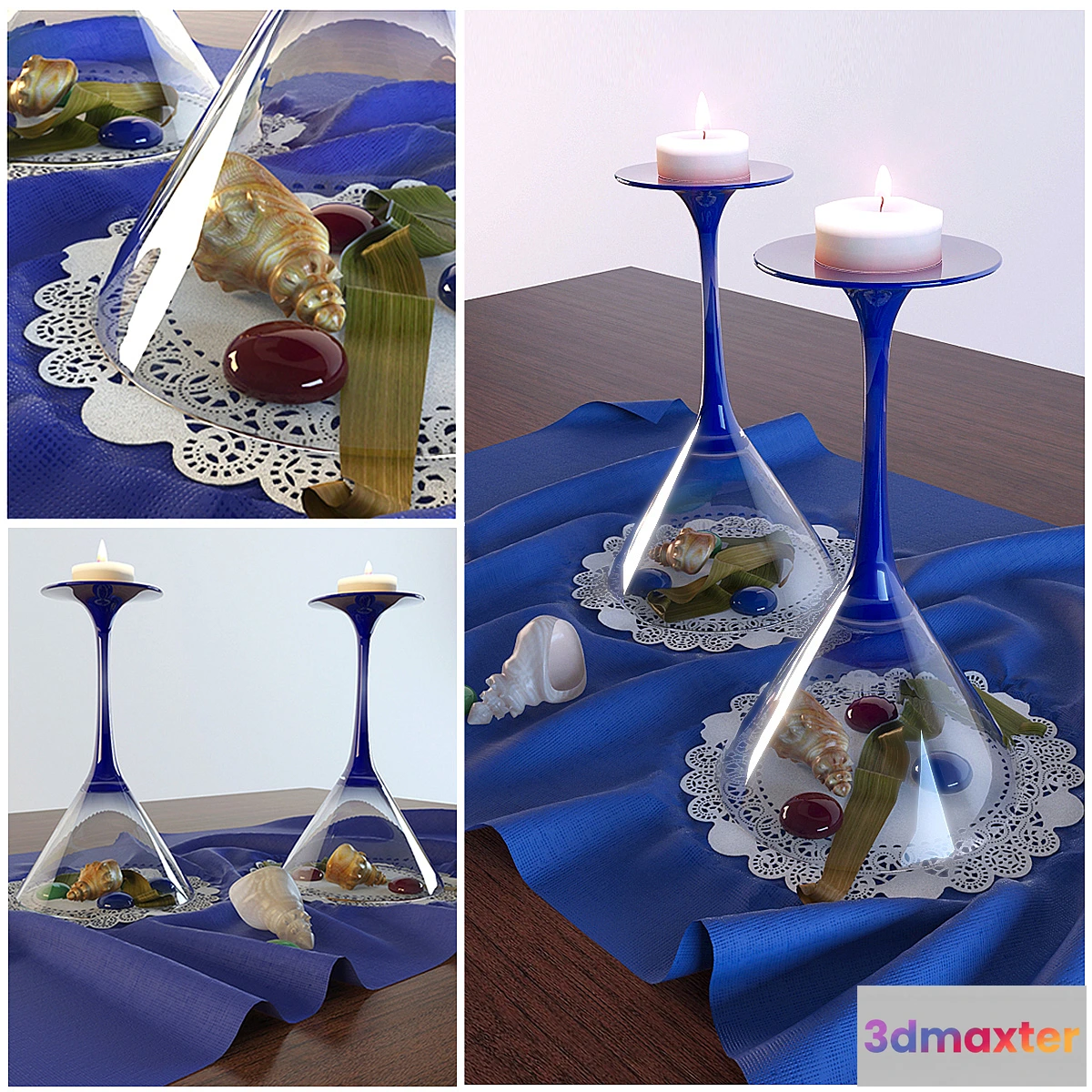 793406 - decorative set with glasses and candlelight - No.2