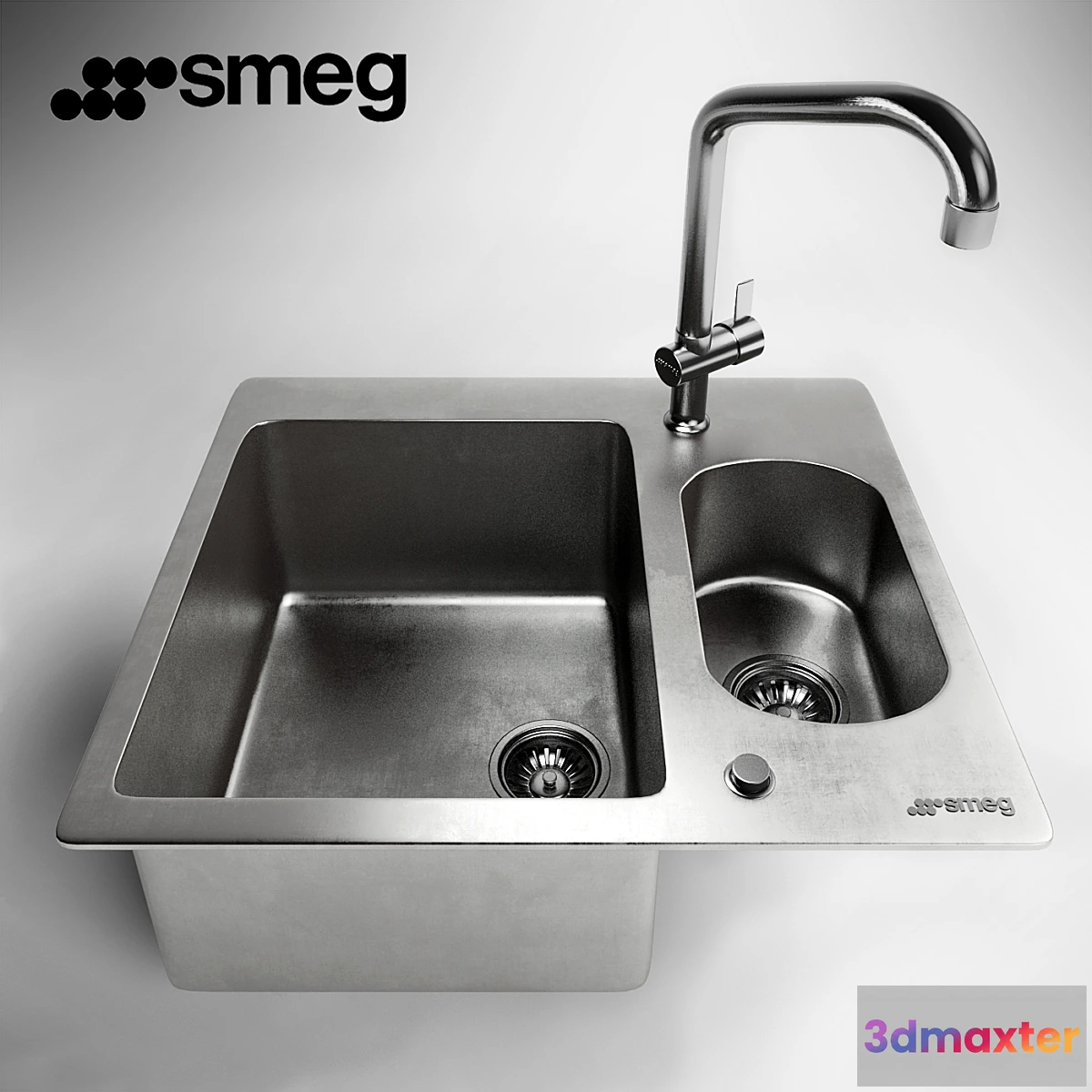 1284294 - Sink Smeg SRO3416 3D Max