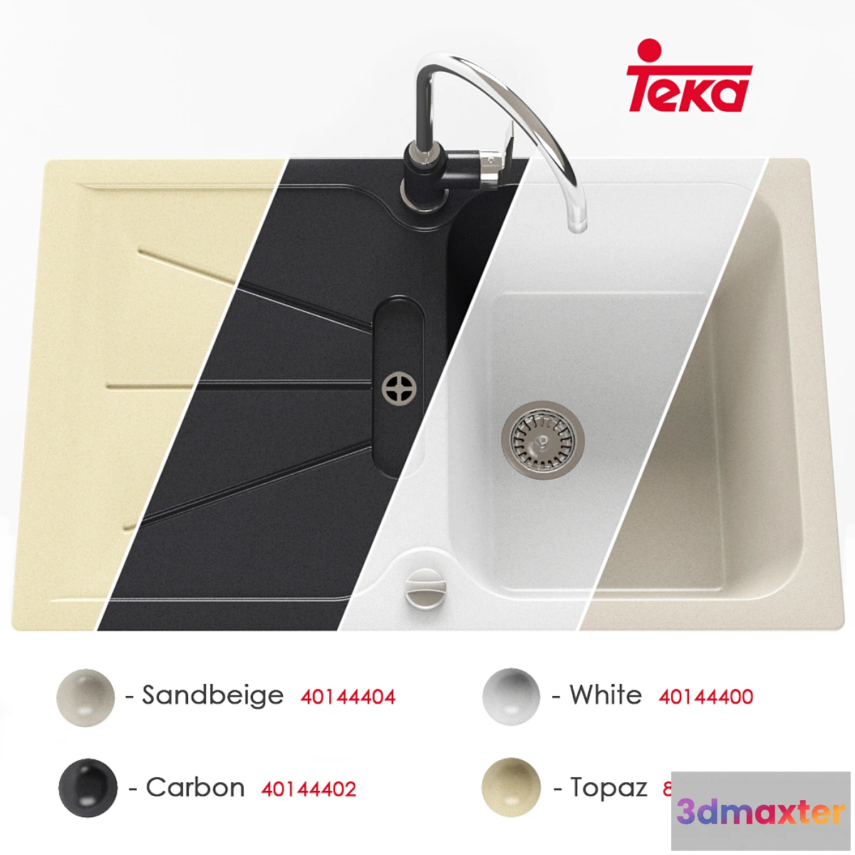 1291263 - Sink Teka Cara 45B TG 3D Max