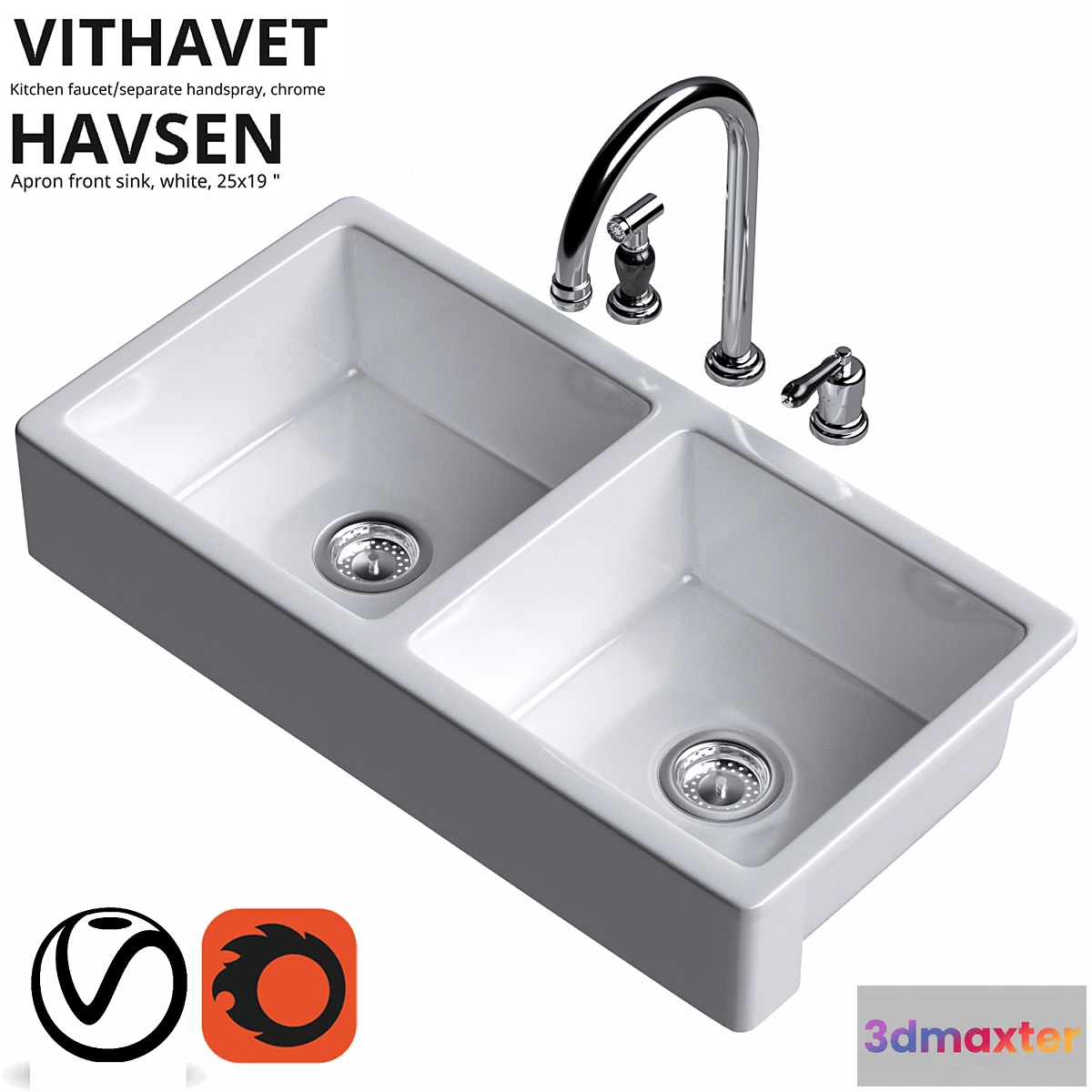 1307220 - Ikea VITHAVET HAVSEN 3D Max