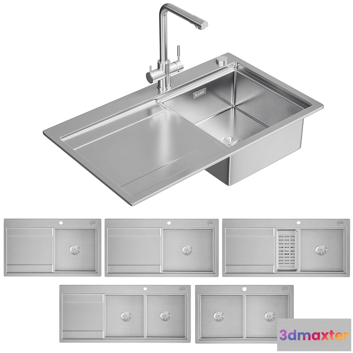 1345290 - Blanco Divon II 45-5-6-8S-8 IF 3D Max