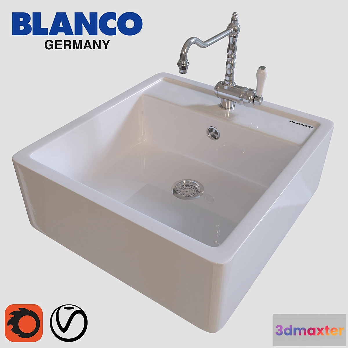 1345736 - Kitchen sink bill BLANCO PANOR 60 3D Max
