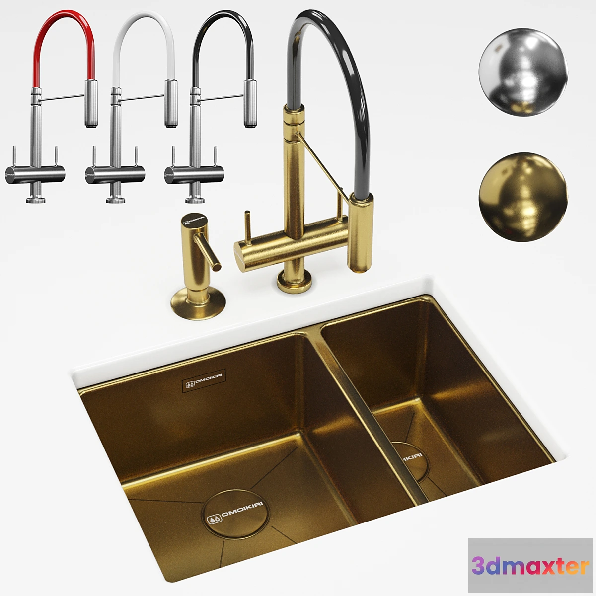 1406140 - Omiriki sink and tap 3D Max