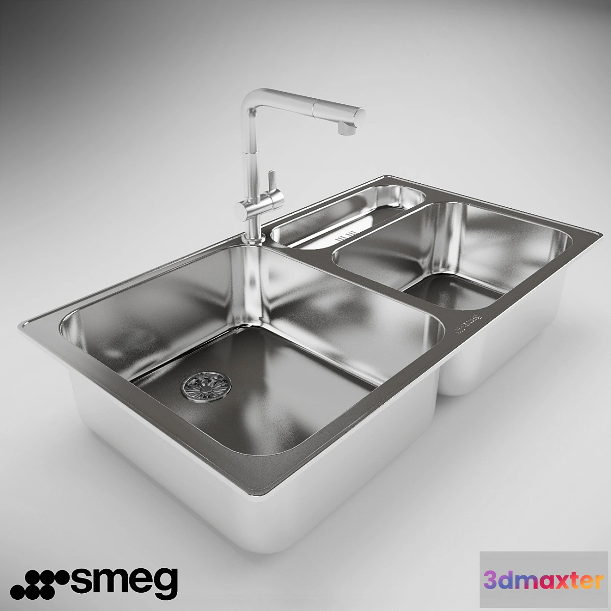 1414266 - Sink Smeg LTS903-2 3D Max