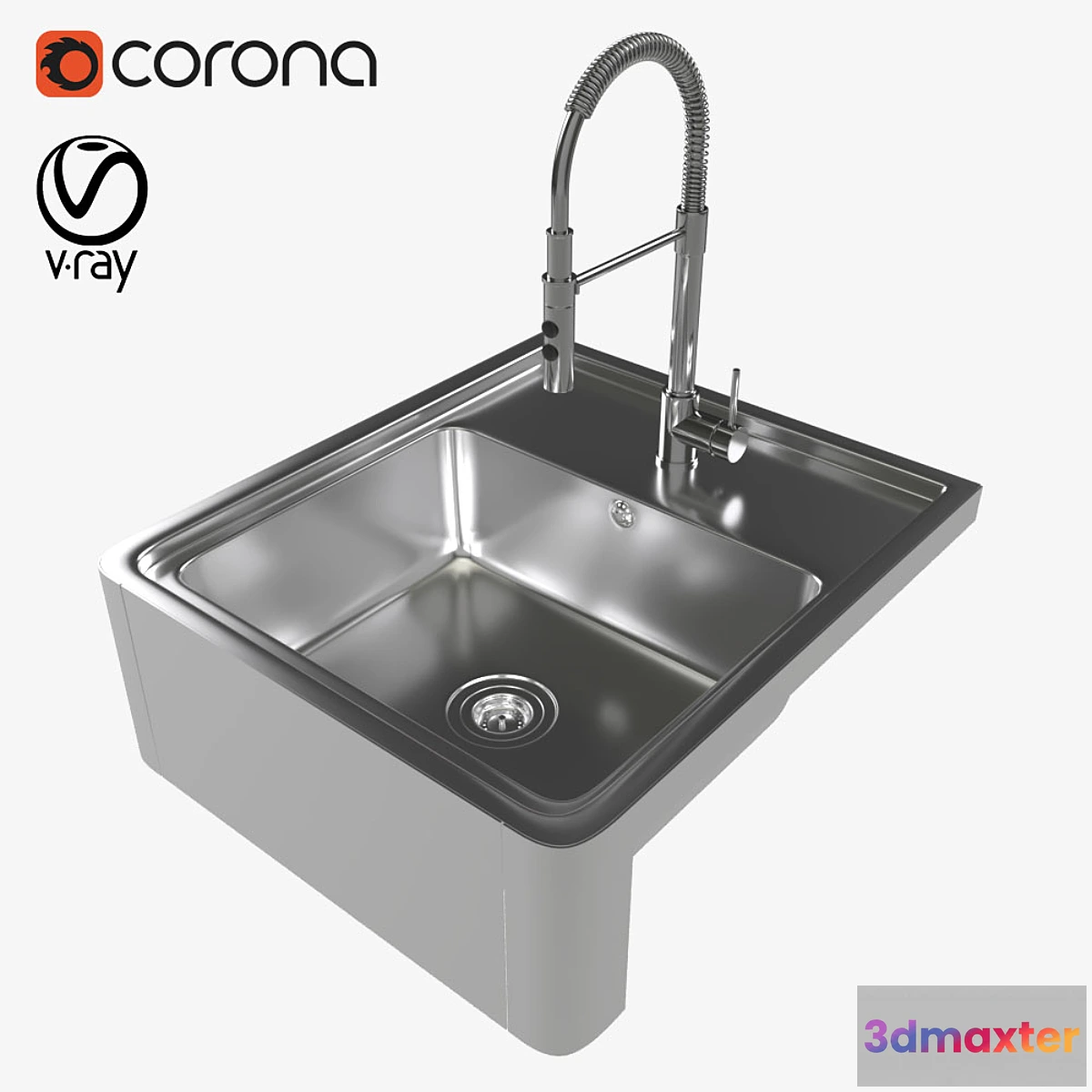 1476318 - Sink Bredshon Wimmern mixer 3D Max