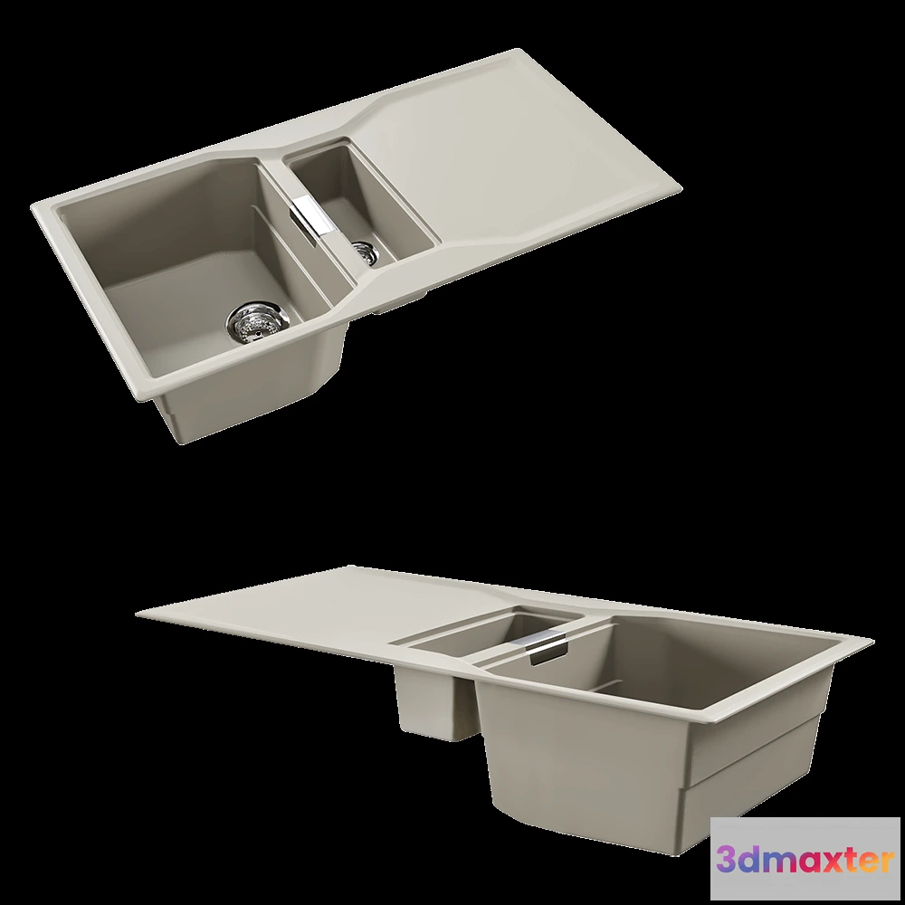 1646652 - SCHOCK - Sink Imago 60D Cristalite 3D Max