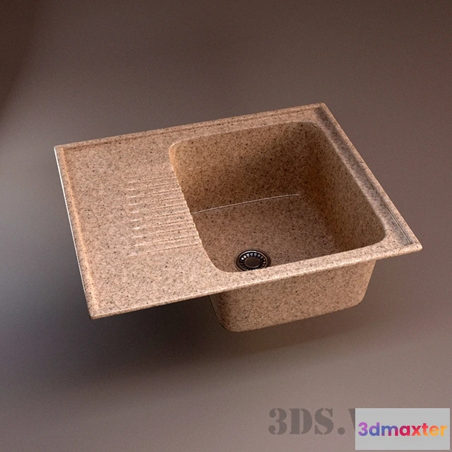 1646700 - kitchen - Stone sink 3D Max