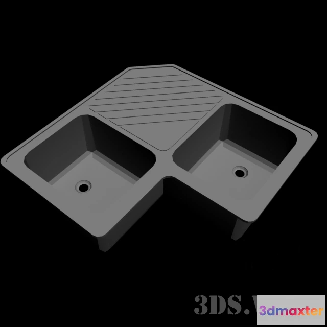 1646708 - kitchen - Corner sink 3D Max