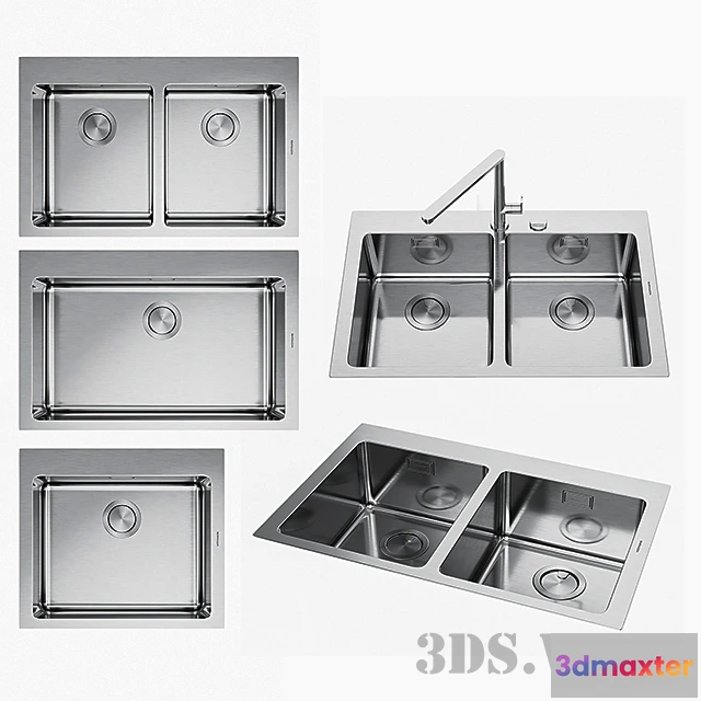1646716 - kitchen - Kitchen sinks Barazza 3D Max