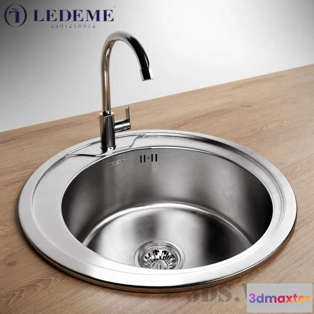 1646726 - kitchen - Sink Ledeme L84949 3D Max
