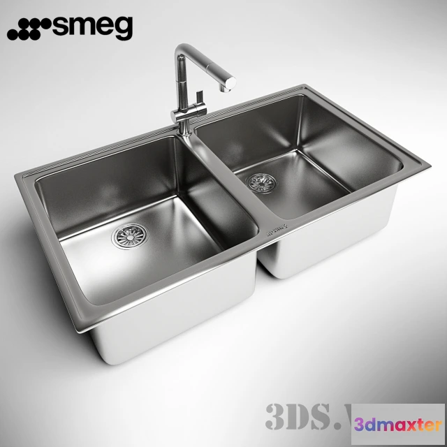 1646740 - kitchen - Kitchen sink Smeg LTS902-2 3D Max