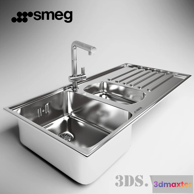 1646742 - kitchen - Smeg sink - LM102D 3D Max