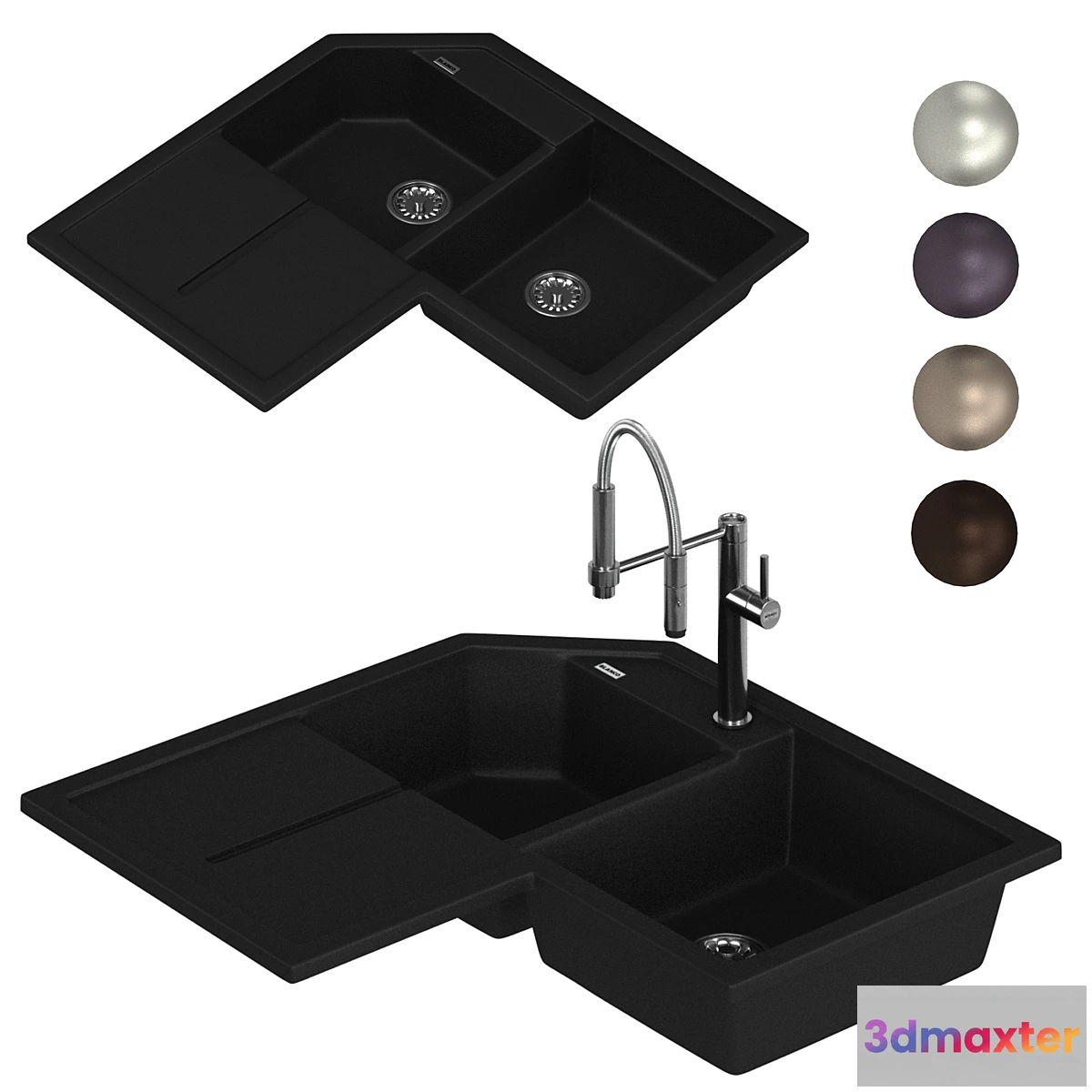 685156 - Blanco METRA 9 E and Franke PESCARA 360