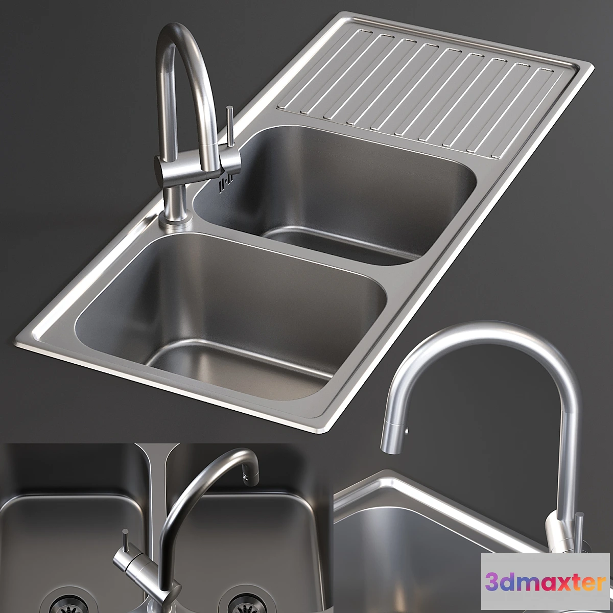 776147 - Sink Alba Mixer Smeg