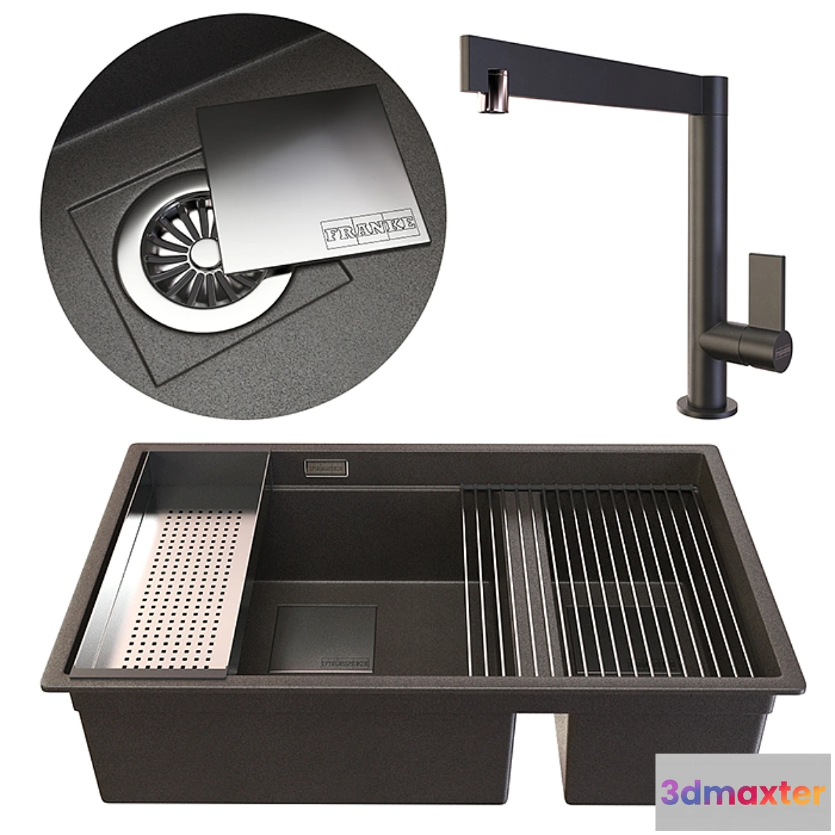 787570 - sink Franke Kubus (set)