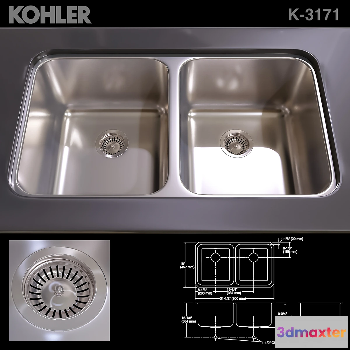 815860 - KOHLER K-3171 SINK - No.3
