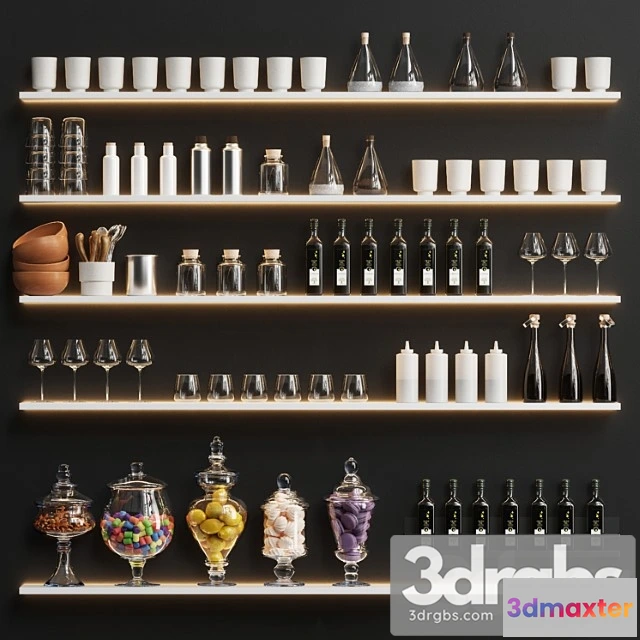 1044040 - A set of dishes and accessories for the kitchen