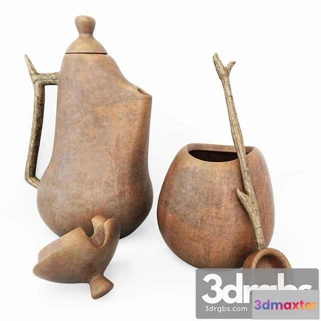 1044150 - Dishes jug clay small n1