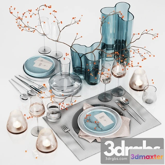 1044496 - Table setting with rowan