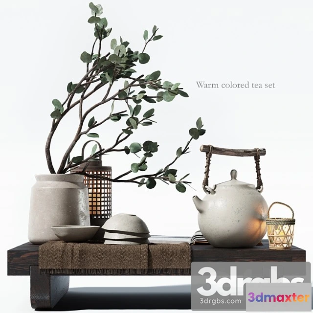 1044522 - Warm colored tea set