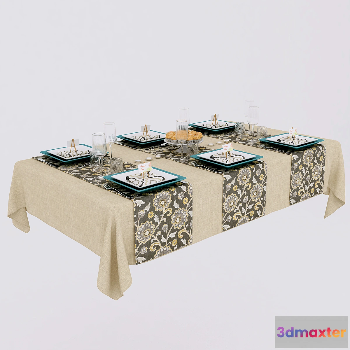 1285948 - Serving with cupcakes 3D Max