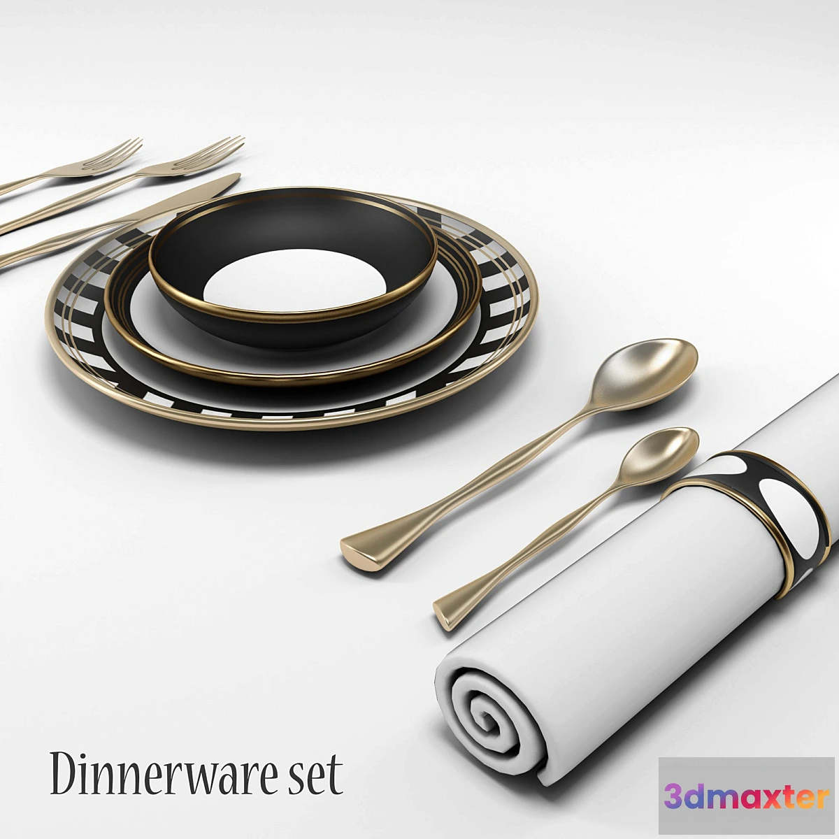 1289840 - Design dinnerware set 3D Max